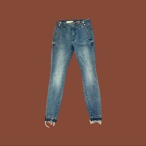 Anthropologie Pilcro High Rise Skinny Dark Denim